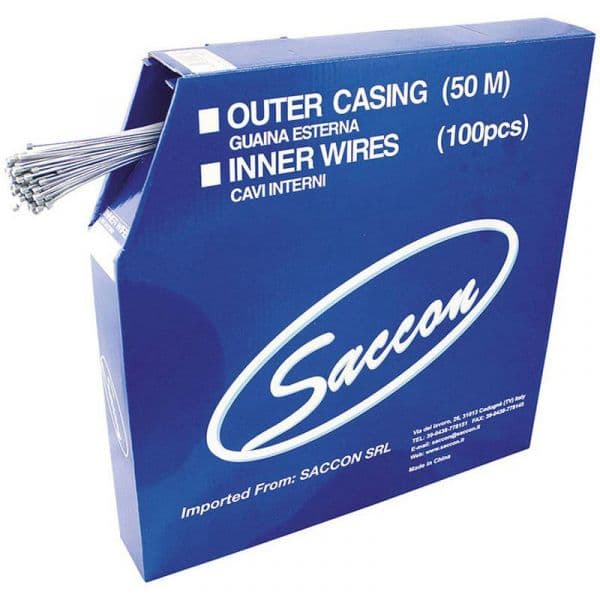 Saccon Galvanized Steel Change Cables 100 Units Silver 1.2 x 2030 mm