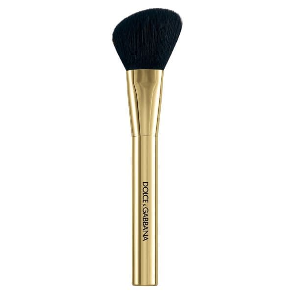 Dolce & Gabbana Classic Pincel de Blush Cerdas Veganas Pretas Cabo Dourado 1 un.
