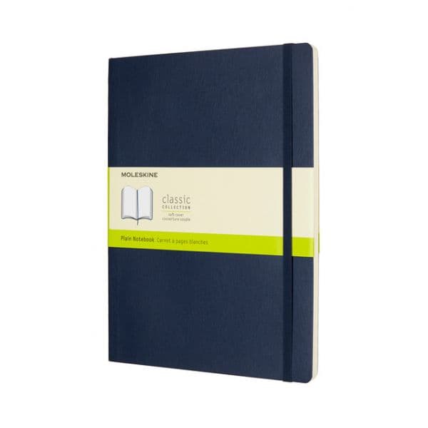 Moleskine Caderno Liso Soft XL Azul Escuro