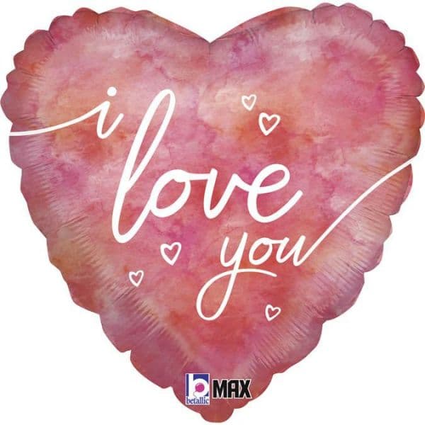 Grabo Balão Foil 18" Coração i Love You Watercolor - 460036922