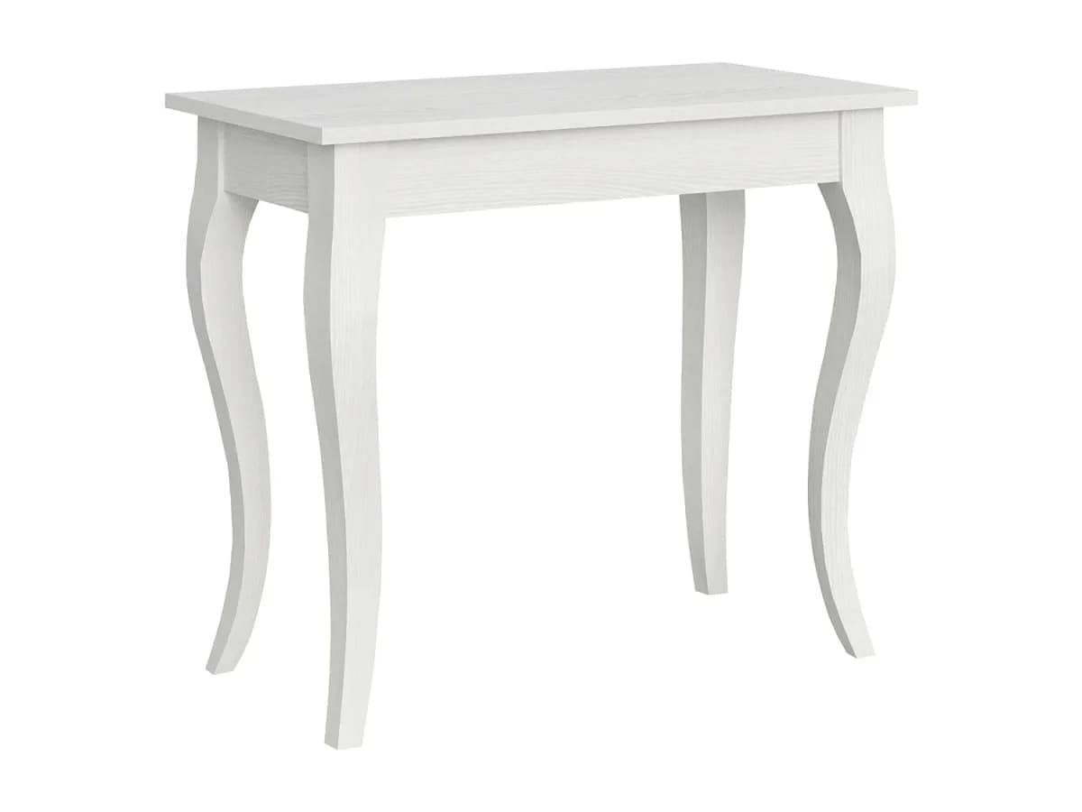 Mesa consola extensível 90x48/204 cm Olanda Small Cinza Branca