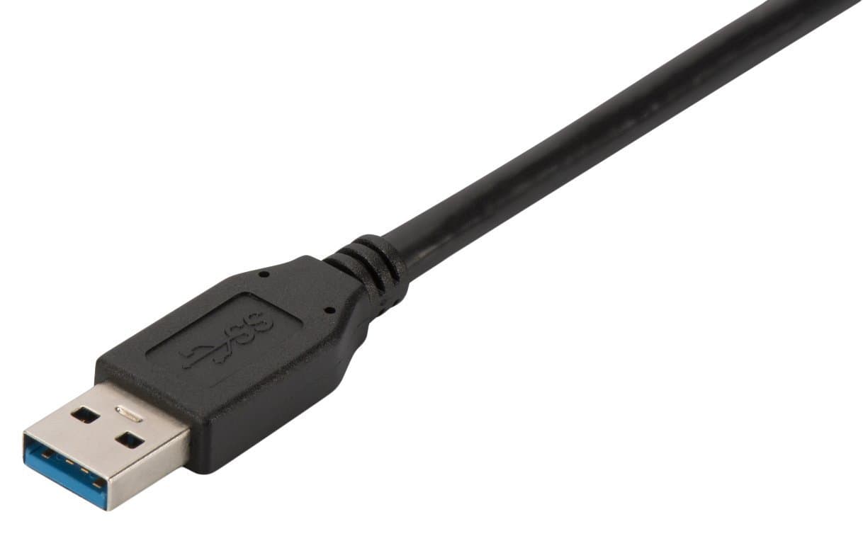 Cabo Ewent EC1022 USB 3.0 Type A Macho > Type A Macho 1.8m Preto