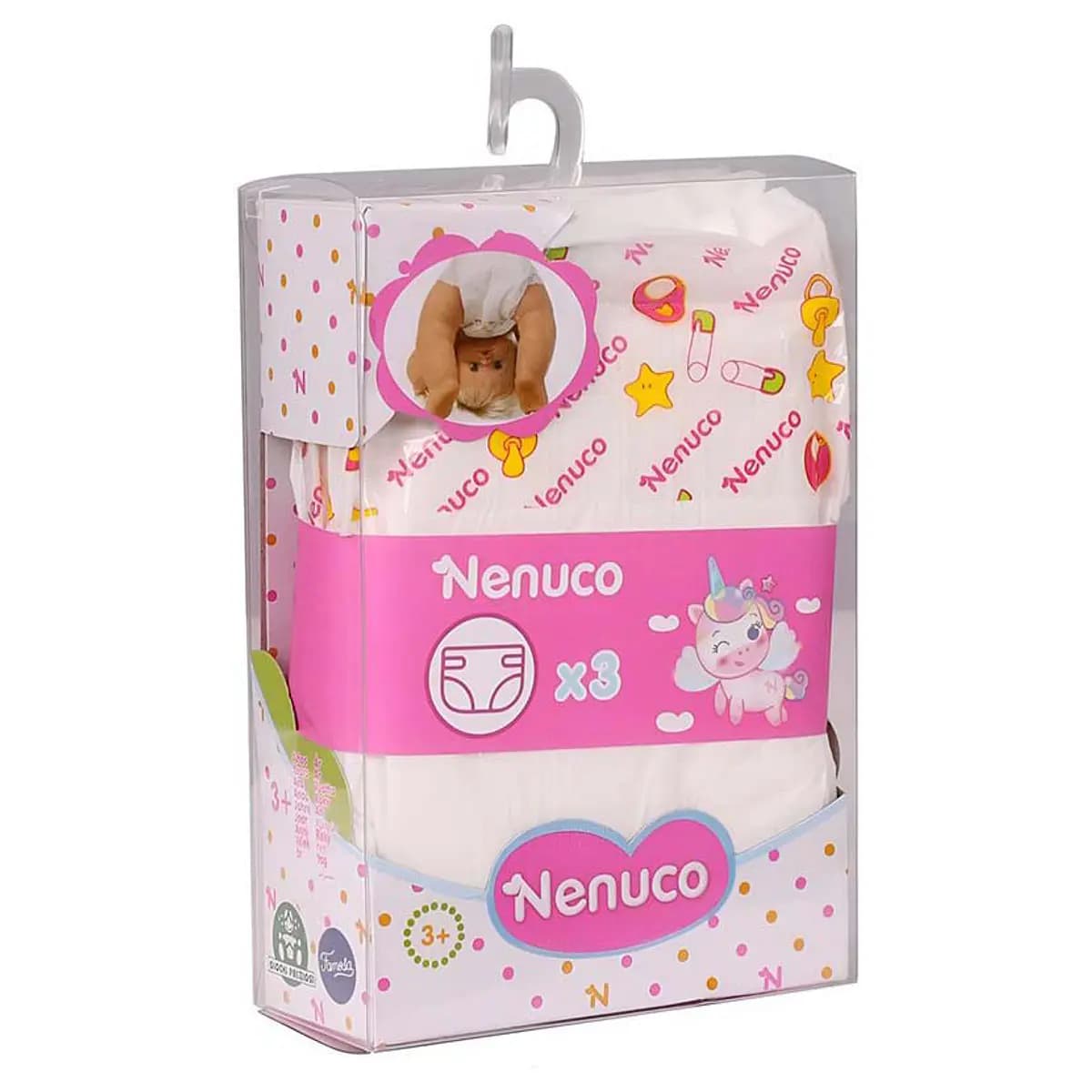 Nenuco Conjunto de 3 Fraldas