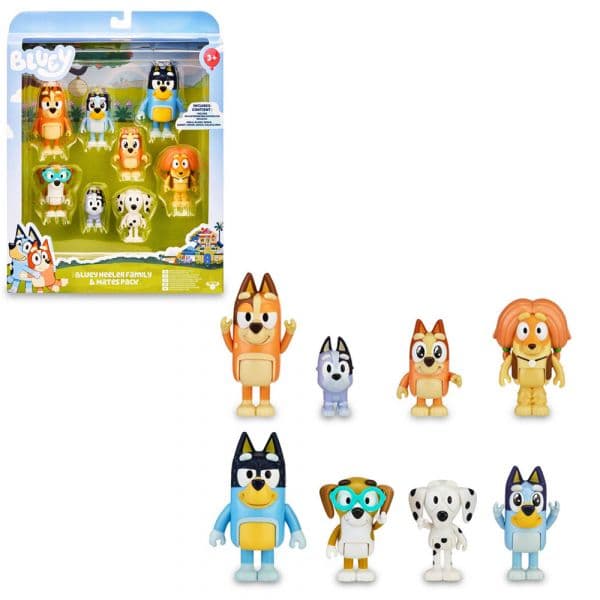 Famosa Conjunto de 8 Figuras Bluey