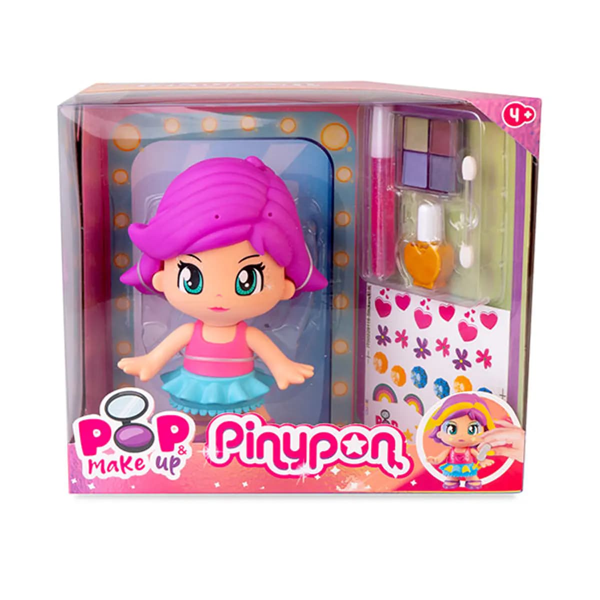Pinypon Pop & Make Up - Boneca Pinypon com Acessórios de Maquilhagem