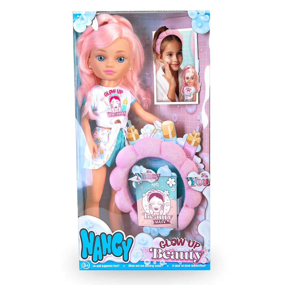 Nancy Boneca Glow Up Pack de Beleza