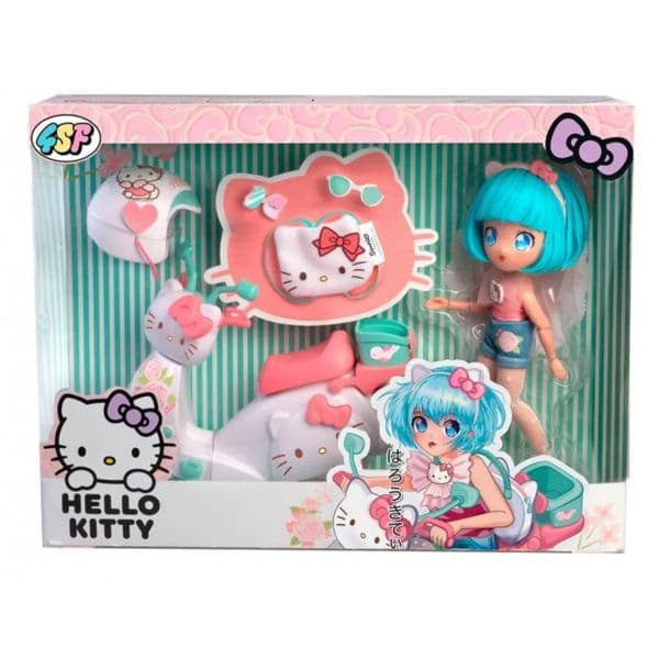Famosa Hello Kitty Manga Doll Pretty Pink & Scooter