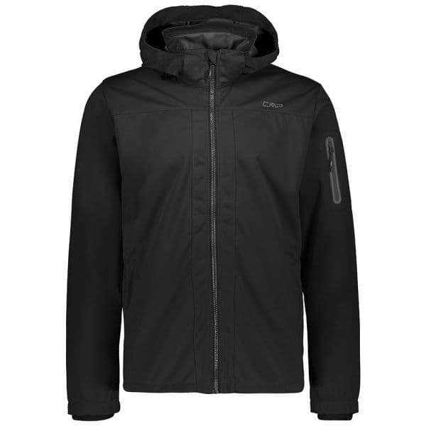 Cmp Zip Hood 39a5027 Softshell Jacket Preto 3XL Homem