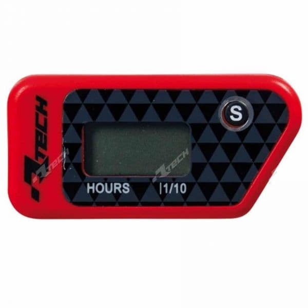 Rtech Wireless Electronic Hour Meter Red