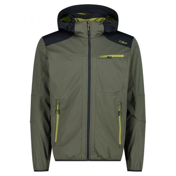Cmp Zip Hood 32a5017 Softshell Jacket Verde 3XL Homem