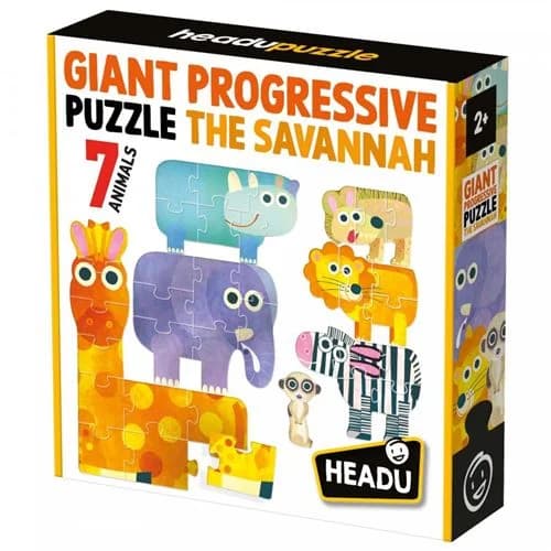 Headu Puzzle Giant Progressive: The Savannah