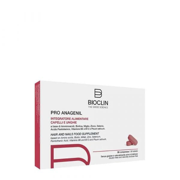 Bioclin Pro Anagenil Suplemento Cabelo e Unhas 30 Cápsulas