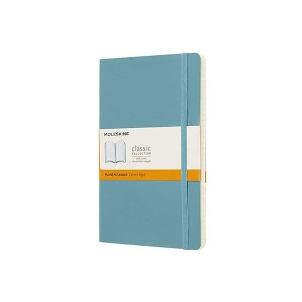 Moleskine Caderno Pautado Moleskine Soft Grande Azul Claro