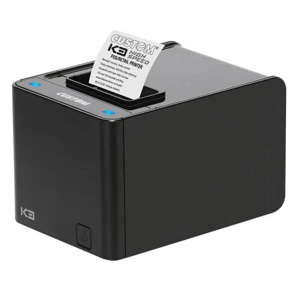 Custom Impressora de Etiquetas K3 High Speed Ethernet/USB/RS232 Preto