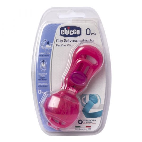Chicco Clip Protetor de Chupeta Rosa