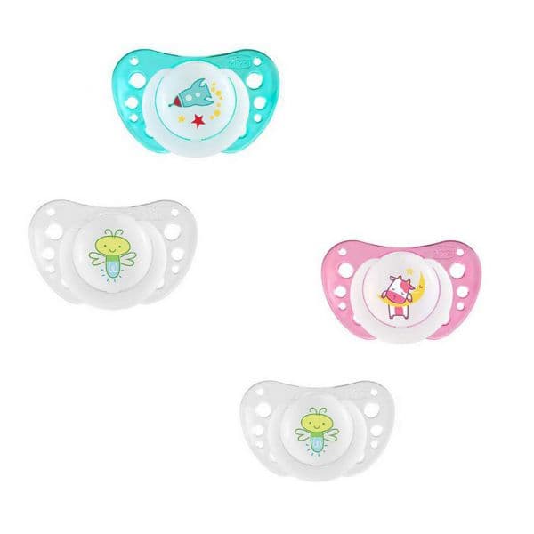 Chicco Chupeta Physio Air Silicone 12M+ Luminosa 2x