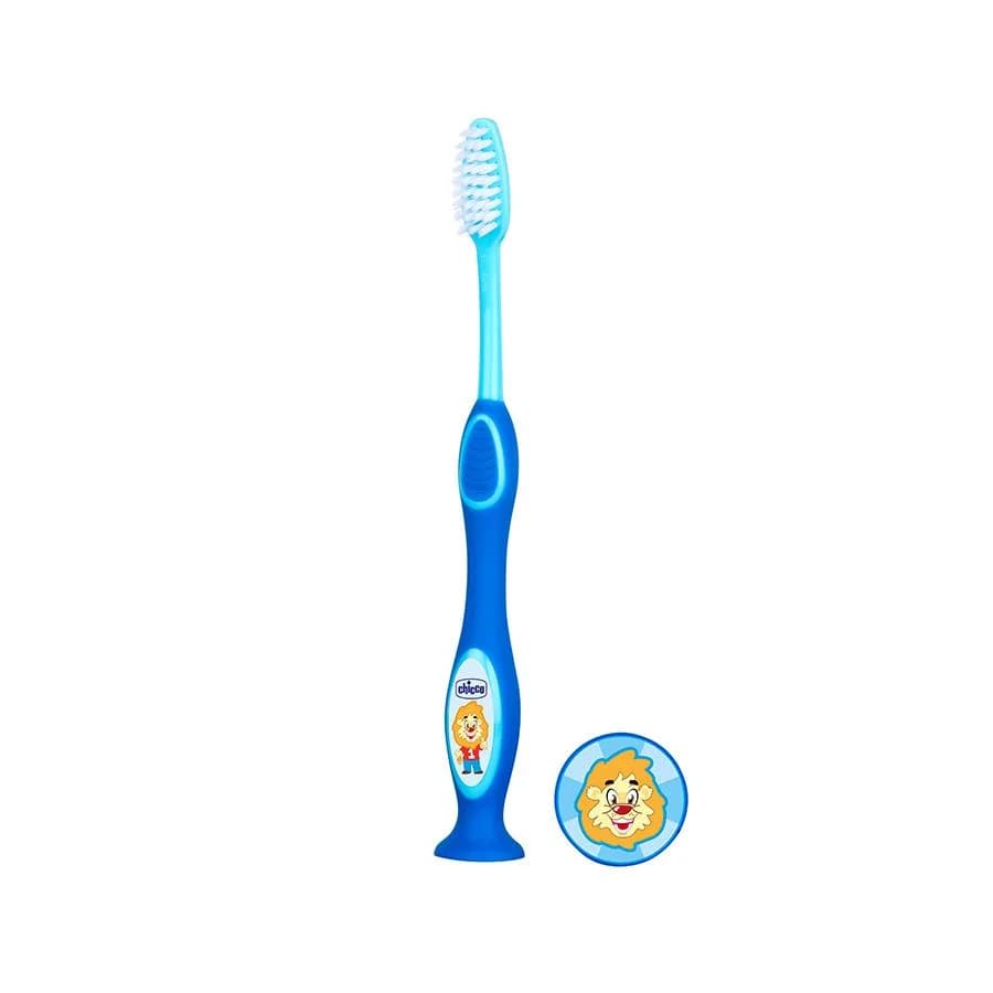 Chicco Escova de Dentes de Leite Azul 3-6A