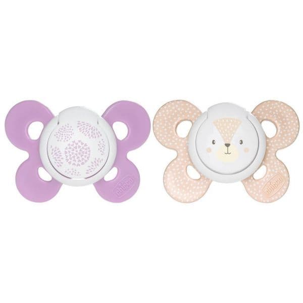 Chicco Chupeta Silicone Physio Comfort Girl 6-16M 2x
