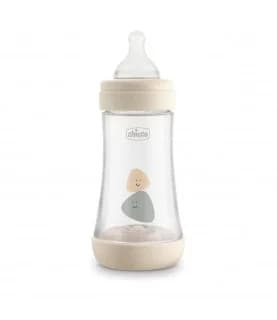 Chicco Biberão Perfect5 Fluxo Médio 2m+ 240ml Bege