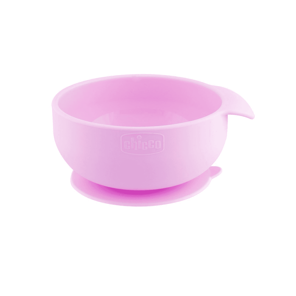 CHICCO EASY BOWL SILICONE ROSA 6M+
