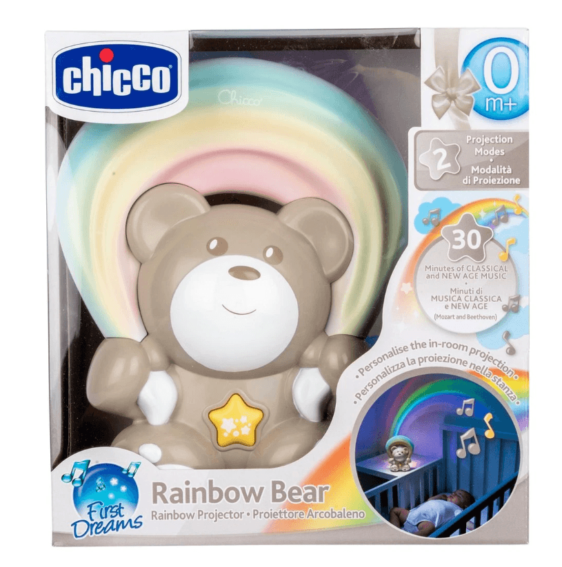 Chicco Ursinho Projector Rainbow Bege