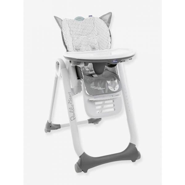 Chicco Cadeira Alta Polly2Start Cinzento Escuro Estampado
