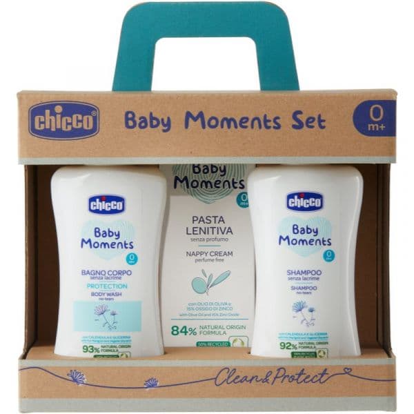 Chicco Baby Moments Clean&Protect Coffret Muda Fraldas