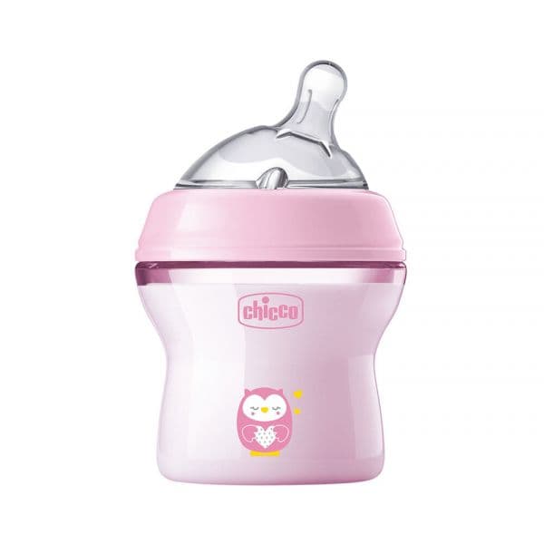 Chicco Biberão Natural Feeling Rosa Om+ 150ml