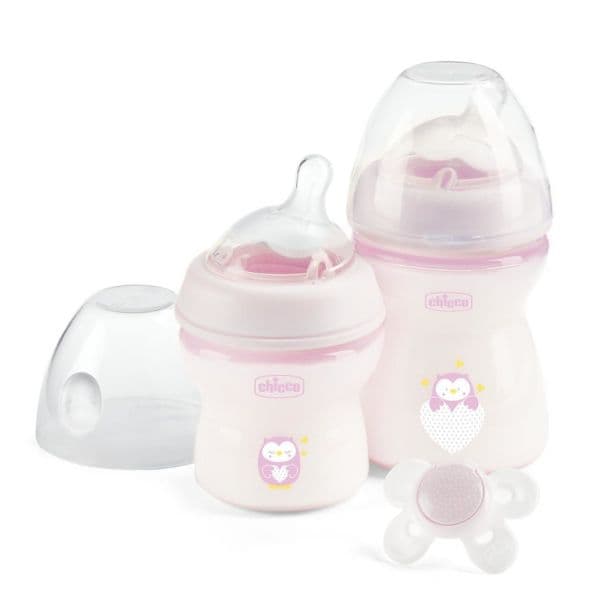 Chicco Conjunto NaturalFeeling Girl 0M+ Coruja Rosa