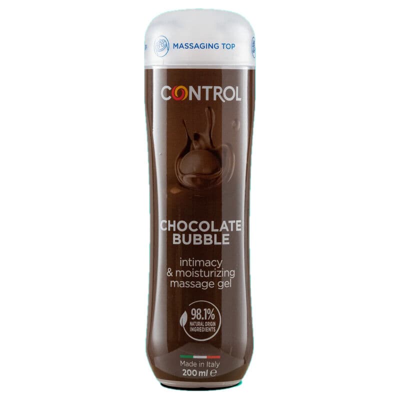 Control Gel Massagem 3em1 Chocolate Bubble 200ml