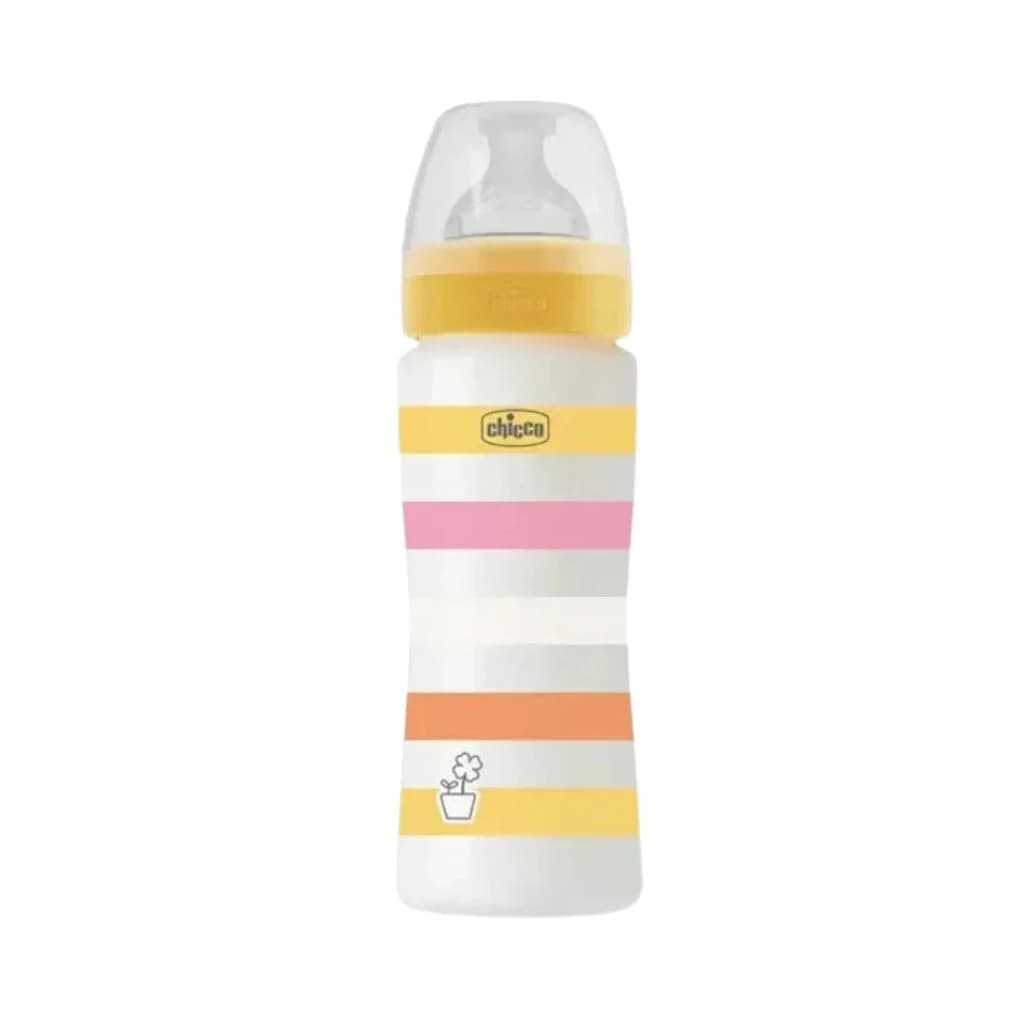 Chicco Biberão Well Being Fluxo Rápido Amarelo 330mL