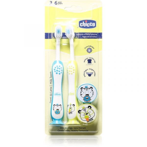 Chicco Escovas de Dentes Tigre/Panda 3-6 Anos (Pack Duplo)