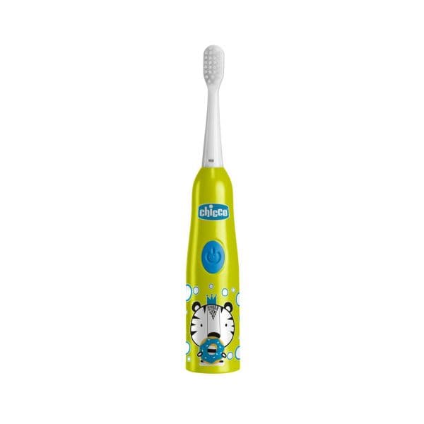 Chicco Escova de Dentes Elétrica +3 Anos Tigre Verde