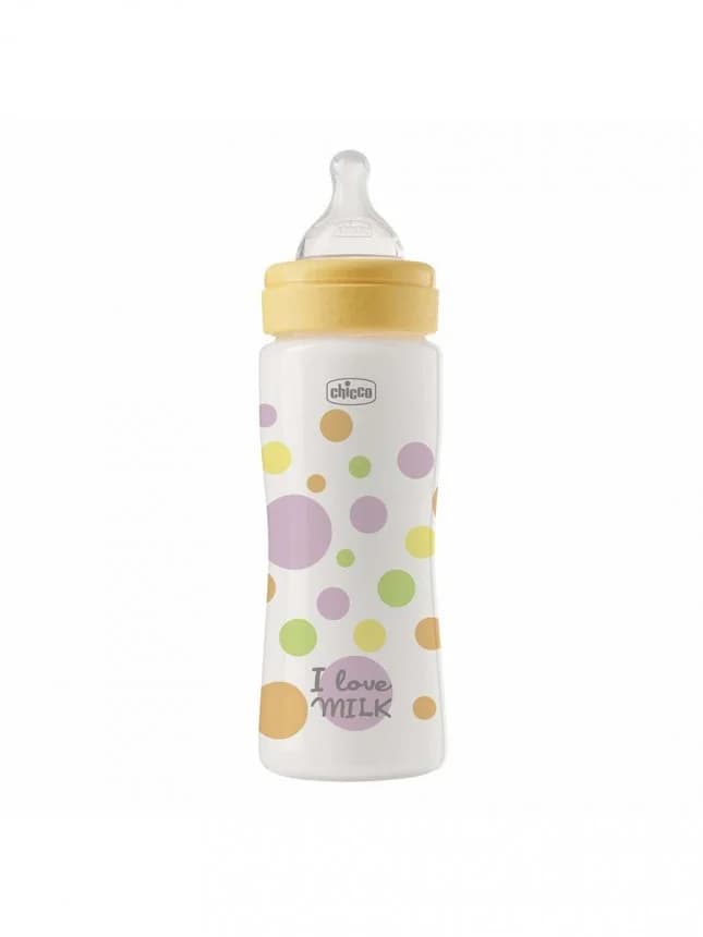 Chicco Perfect Easy Biberão Amarelo 330ml 4M+