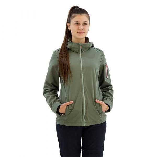 Cmp Light 39a5016 Softshell Jacket Verde XS Mulher