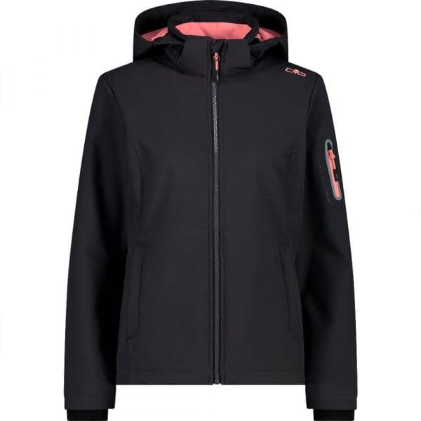 Cmp 39a5006 Softshell Jacket Preto XS Mulher