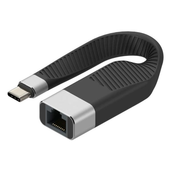Techly Adaptador de Rede USB-C para RJ45 Gigabit Ethernet 0,144m Preto