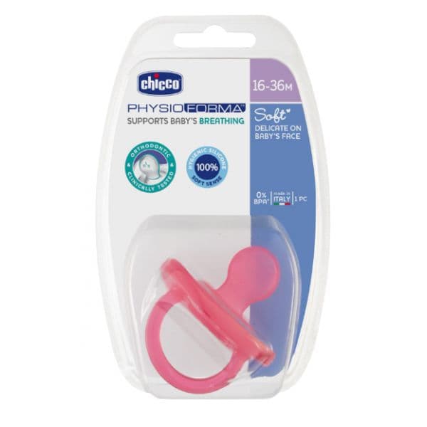 Chicco Chupeta Silicone Physio Soft 12M+ Rosa