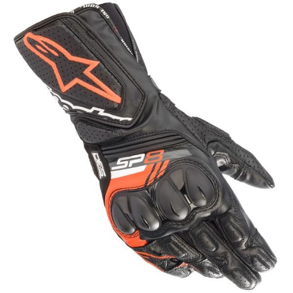 Alpinestars Luvas SP-8 V3 Black / Red Fluo M - 3558321-1030-M
