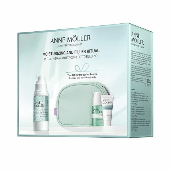 Anne Möller Clean Up Purifying Cleansing Gel 50ml + Blockâge Hydra Boost Filler Serum 30ml + Blockâge Moisture Filler Cream Mask 15ml Ritual Coffret