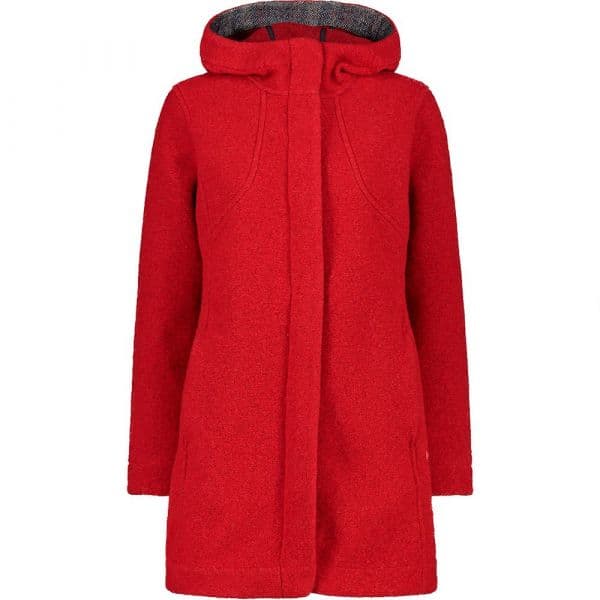 Cmp Coat Fix Hood 32m2286 Jacket Vermelho 2XS Mulher