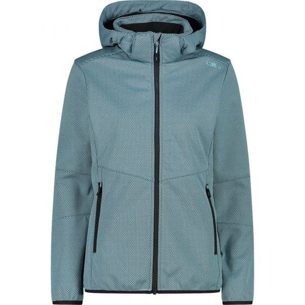 Cmp Zip Hood 32a1426 Softshell Jacket Azul XS Mulher