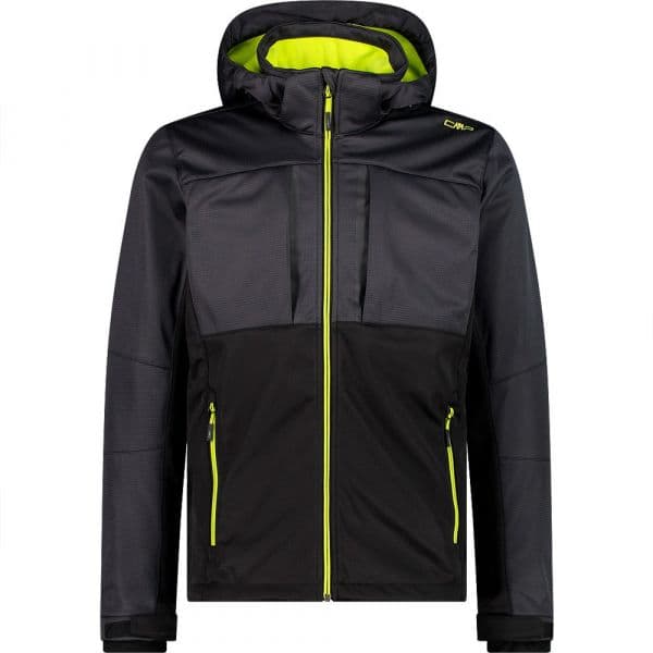 Cmp Zip Hood 32a1947 Softshell Jacket Preto 3XL Homem