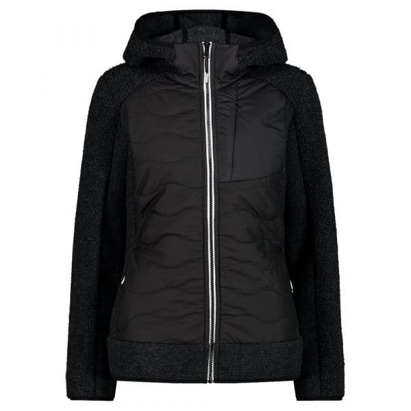 Cmp Hybrid Fix Hood 32m1596 Jacket Preto XL Mulher