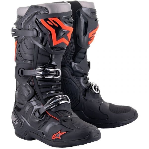 Alpinestars Botas (eu 42) Tech 10 Black / Red Fluo 8