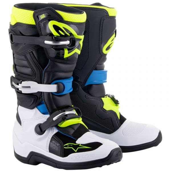 Alpinestars Botas (eu 42) Tech 7S Junior Black / Enamel Blue / Yellow Fluo 8