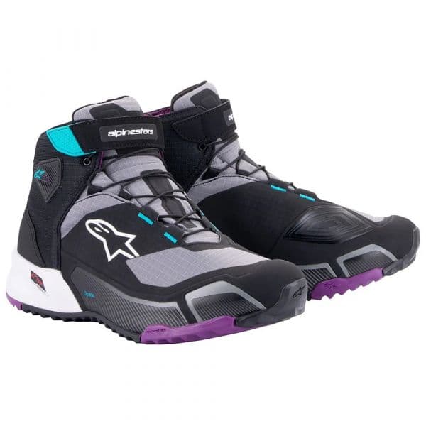 Alpinestars Botas CR-X Drystar Stella Black / Grey / Plum Teal 5.5 (EU 37)