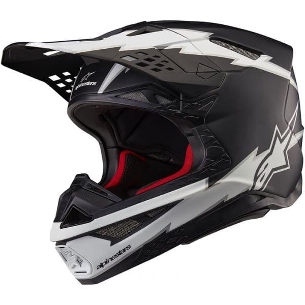 Alpinestars Capacete Off-road Supertech S-M10 Ampress Black/White Matt S