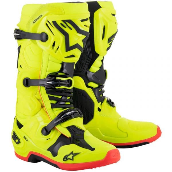 Alpinestars Botas Tech 10 Yellow Fluo / Black / Red Fluo 12 (eu 47)