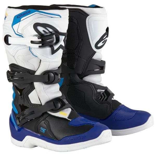 Alpinestars Botas Off-road Tech 3S Criança Branco Preto Azul Esmalte EU 33